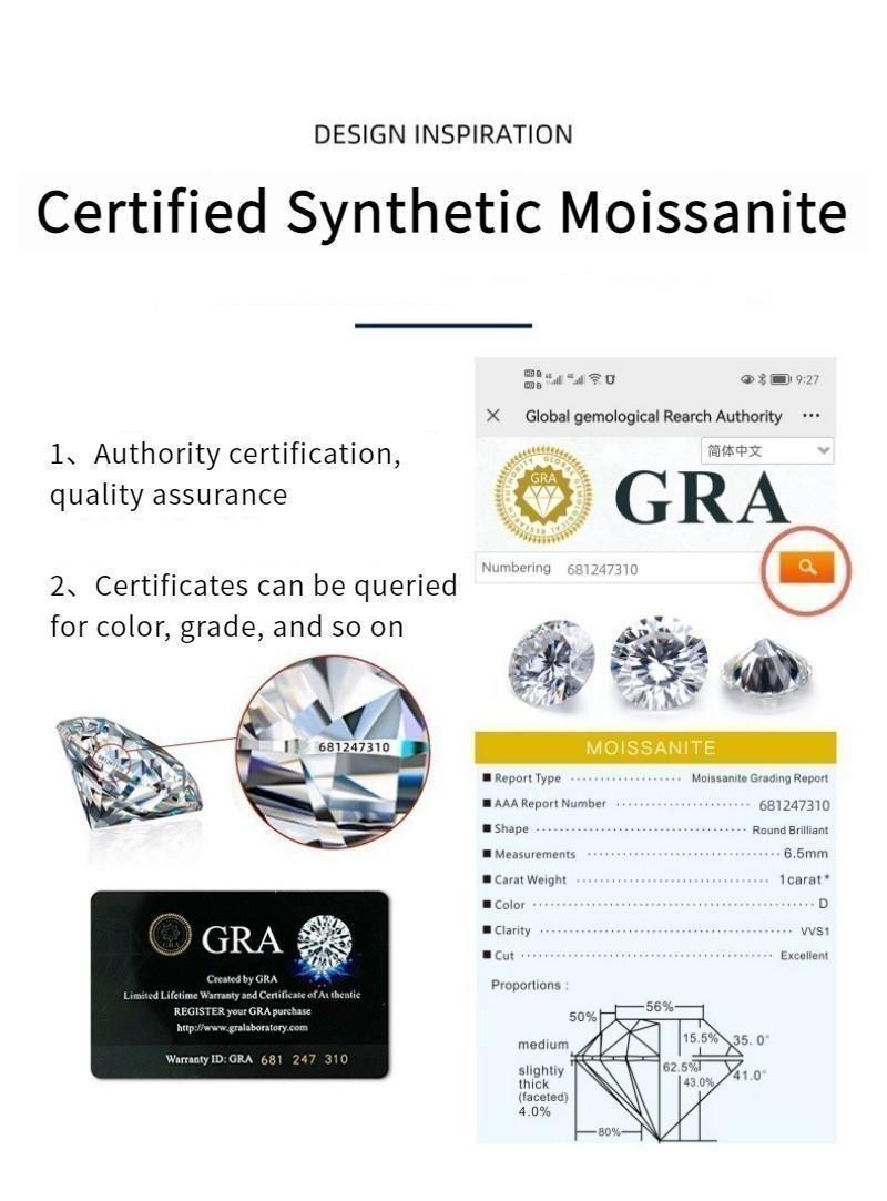 NO.093 S925 Sterling Silver V-Shaped Ring Synthetic Moissanite Ring fashion jewelry accessory woman girl promise ring Springtok