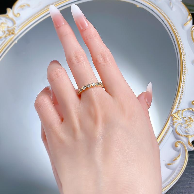 S925 Sterling Silver Pigeon Egg Band 6A Cubic Zirconia Ring jewellery-128(45%)