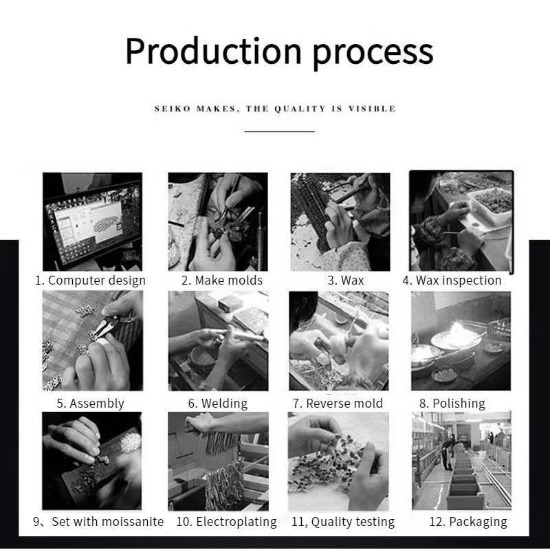 NO.208 S925 Sterling Silver Four Petals During the synthetic Moissanite During elegant luxury daily life woman birthday gift engagement Springtok