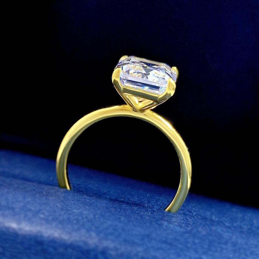 NO.064 S925 Sterling Silver Grandma Cut Rock Sugar Ring 8*10mm 6A Cubic Zirconia Ring fashion jewelry accessory woman girl promise ring Springtok