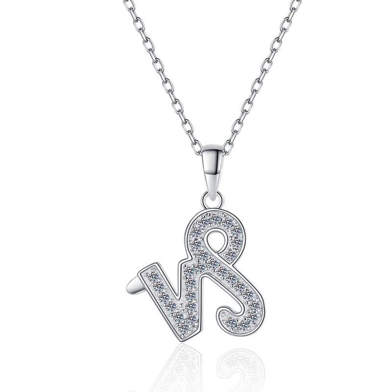 NO.206 S925 Sterling Silver Twelve Constellations Synthetic Moissanite Necklace Birthday Gift Minimalist Pendant Necklace Springtok