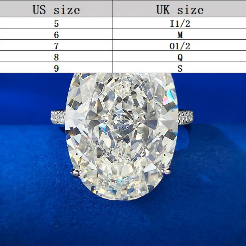 S925 Sterling Silver Ice Flower cut Pigeon egg ring 14*20 8A Cubic Zirconia Ring fashion jewelry accessory woman girl promise ring-228(35%)