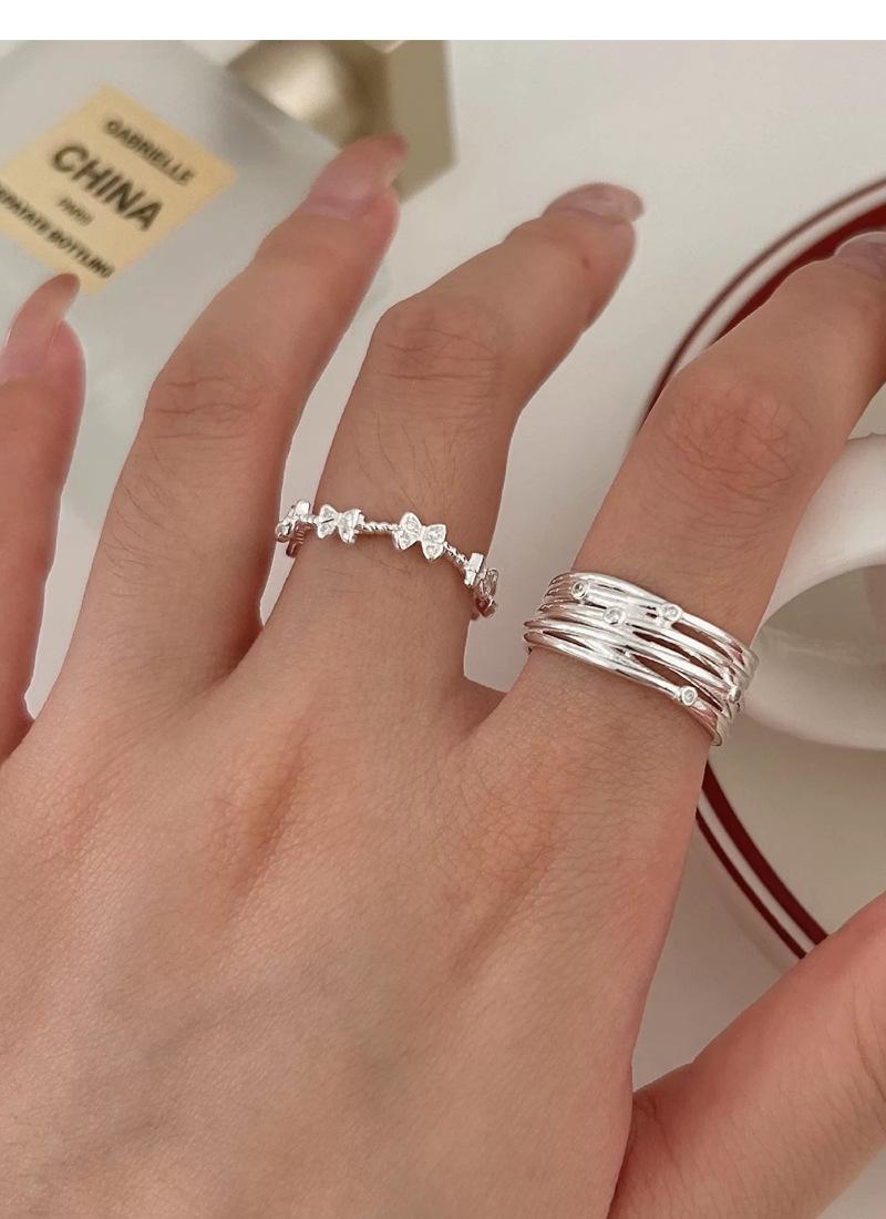 S925 Sterling Silver Three-Dimensional Butterfly Ring Women - 492(45%)