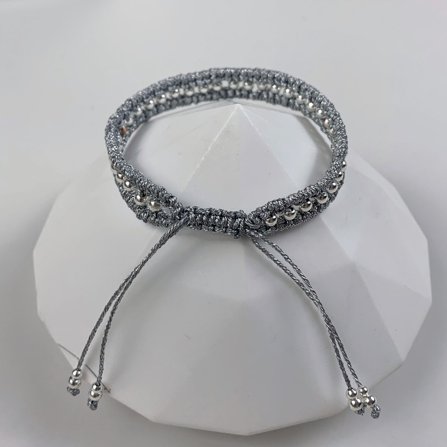 108.  Original hand-knitted bracelet