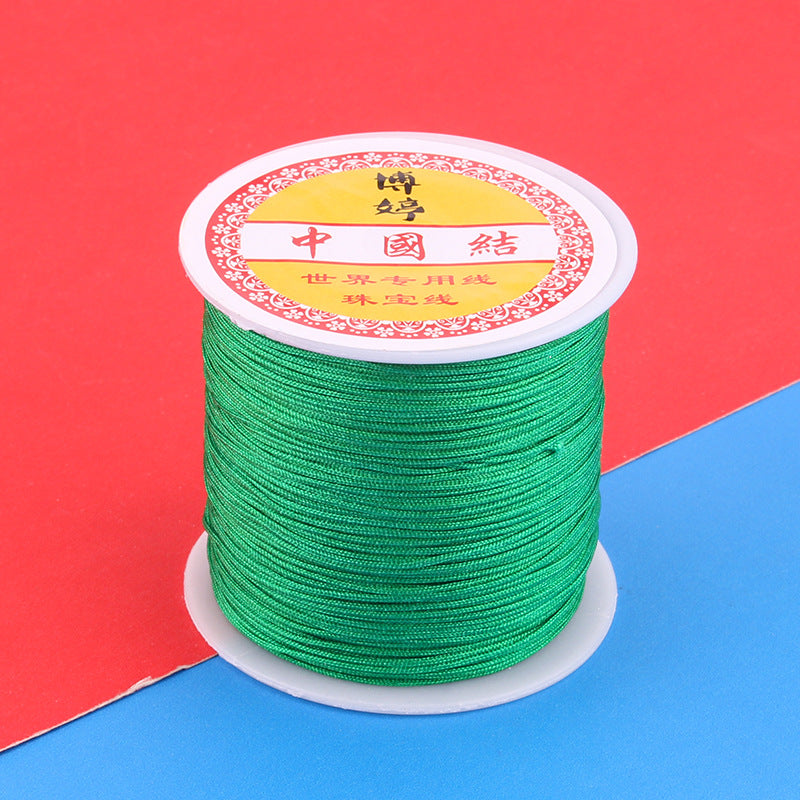 Polyamide Woven Thread，Used for DIY Jewelry（The diameter is 0.8mm/One roll is about 50 meters）