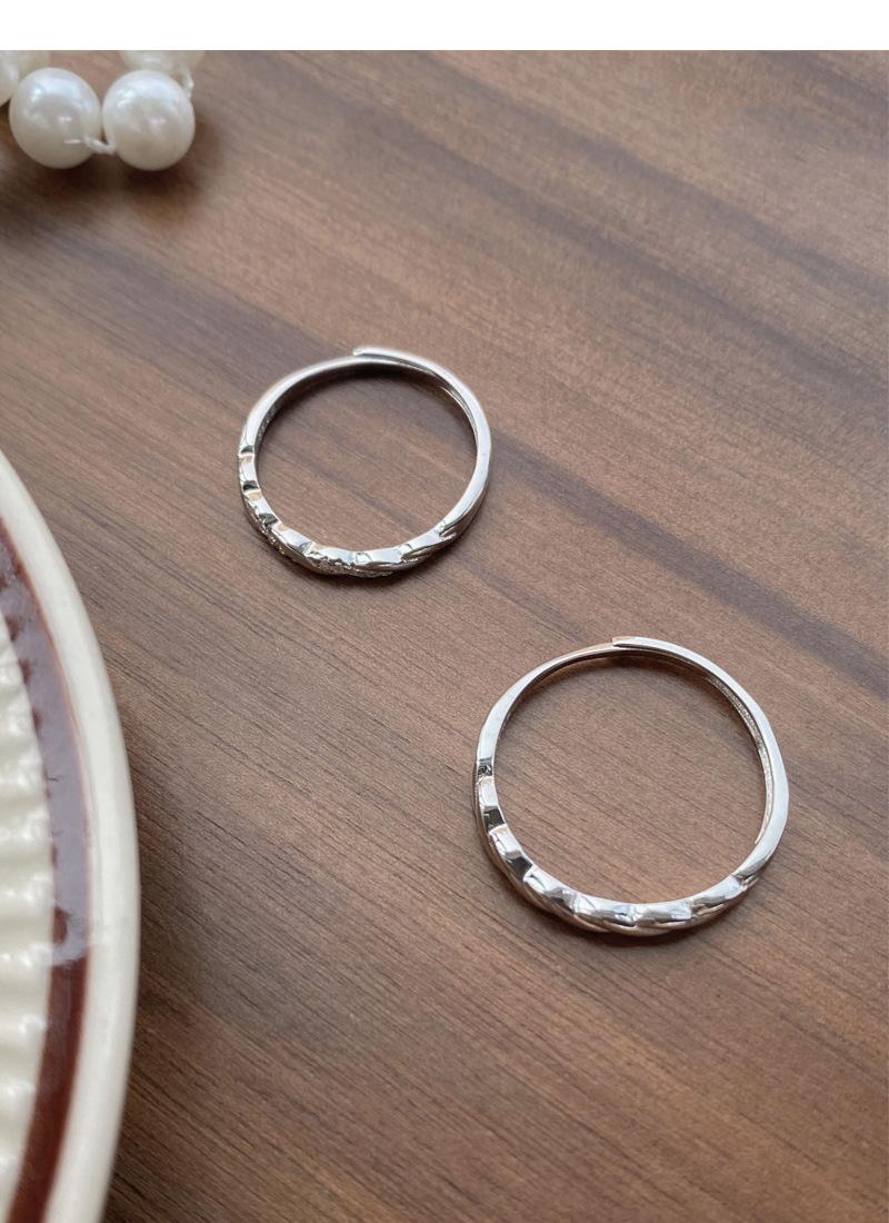 S925 Sterling Silver Mobius Ring Couple Rings Simple Adjustable Band -519 weddingring(45%)
