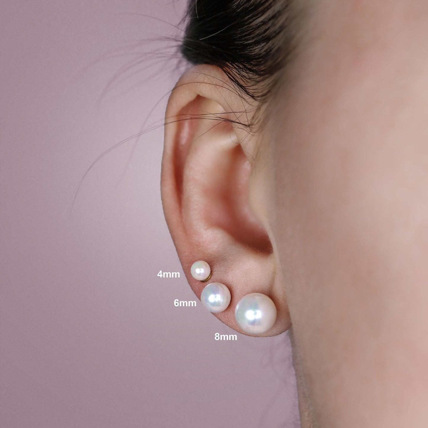 NO90 Nearly Round Nature Freshwater Pearl S925 Sterling Silver Earrings/ High light Slightly blemished natural freshwater pearl/ Send A Special Cloth For Cheaning The Earrings