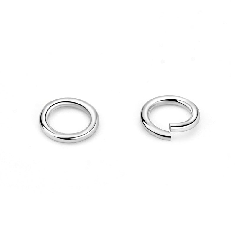 925 Sterling Silver Open/Close Jump Rings for Jewelry DIY (10 pcs)