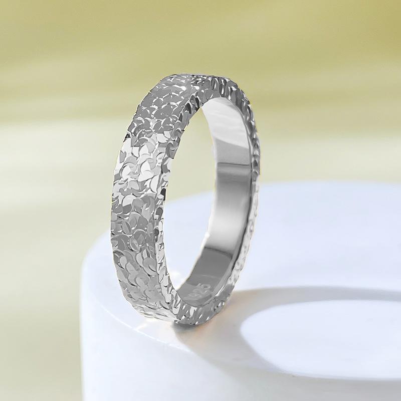 S925 Sterling Silver Crushed Ice Band Ring 6A Cubic Zirconia Ring fashion jewelry accessory woman girl promise ring-416(35%)