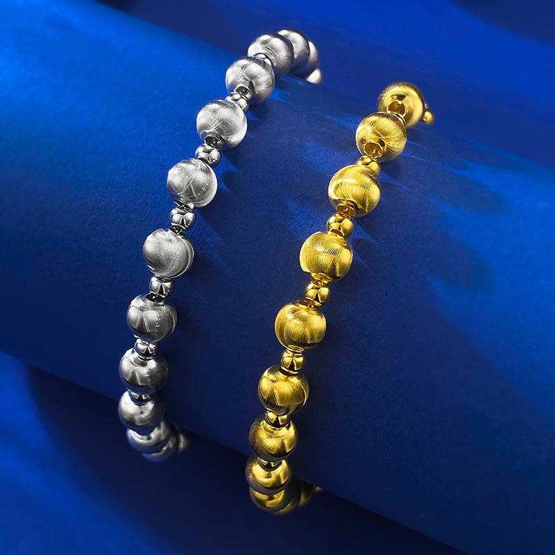 S925 Sterling Silver Cat Eye Beads Bracelet-310(45%)