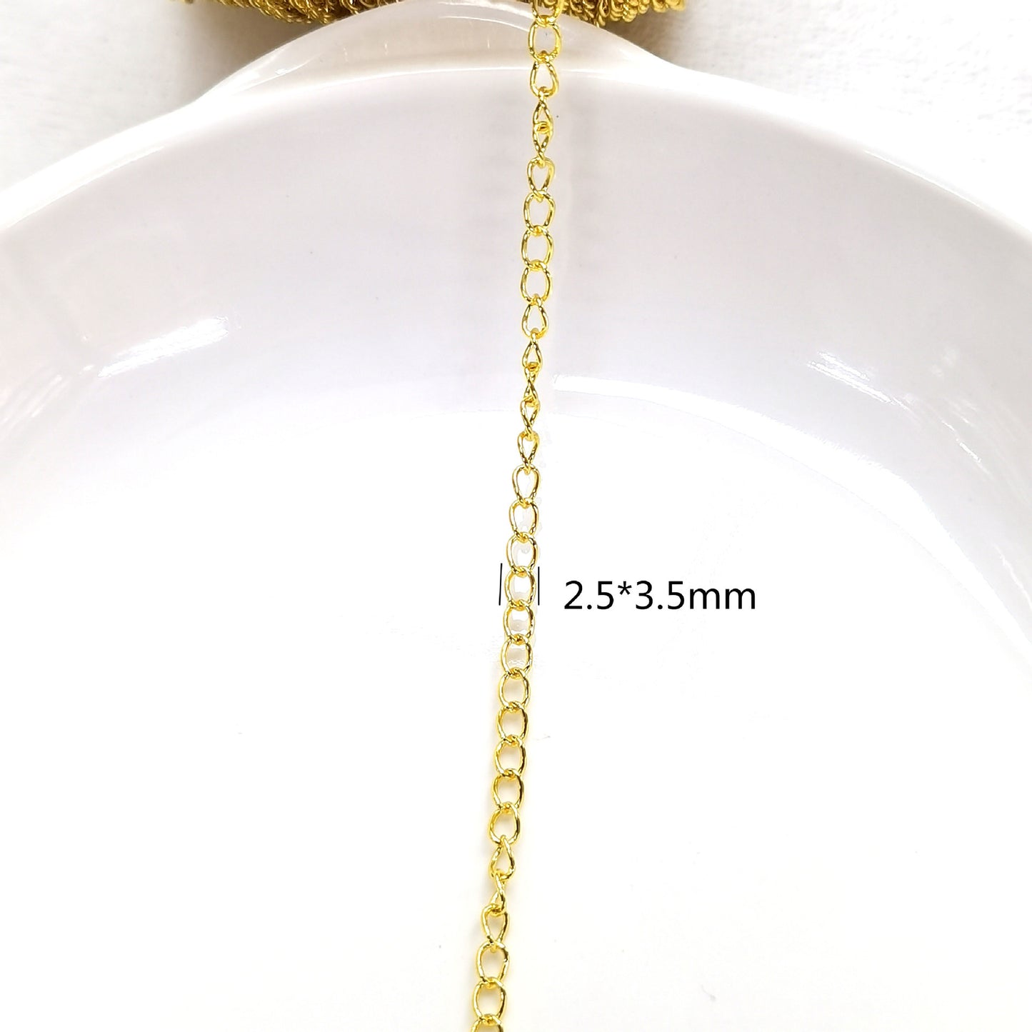 Copper Tail Extension Chain For Jewelry DIY，Covered By 14/18K Real Gold Or Silver