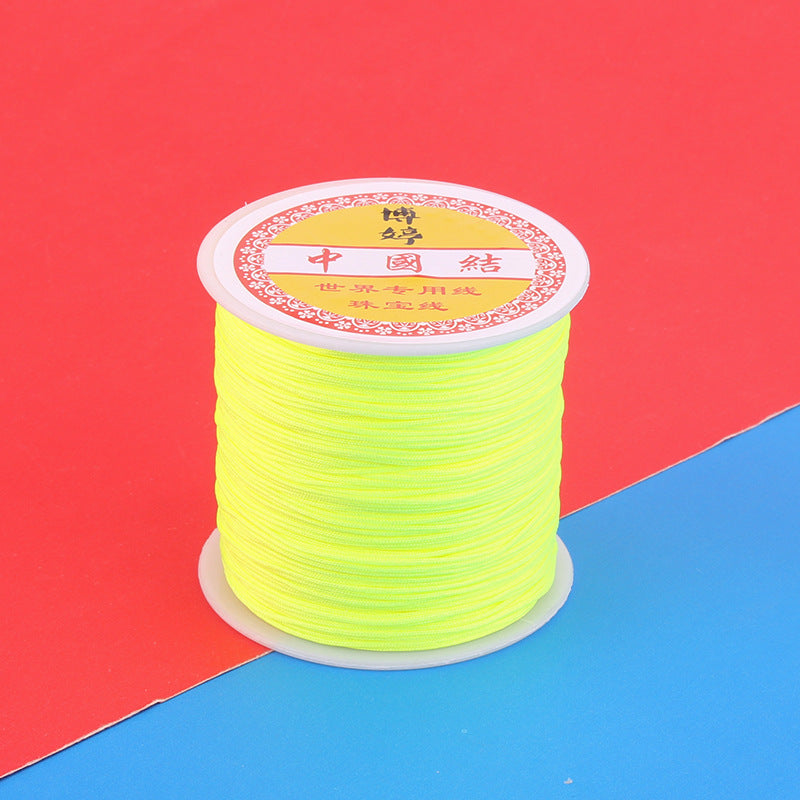 Polyamide Woven Thread，Used for DIY Jewelry（The diameter is 0.8mm/One roll is about 50 meters）