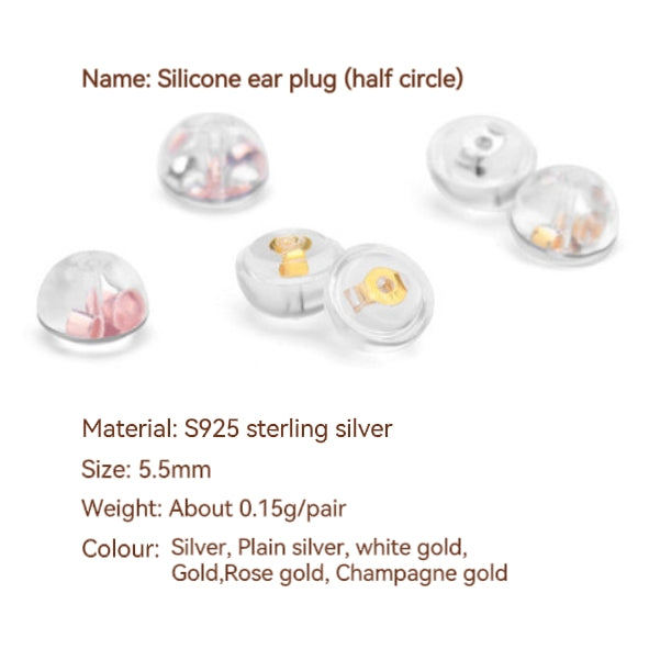 S925 Sterling Silver Ear Backs,2 pairs