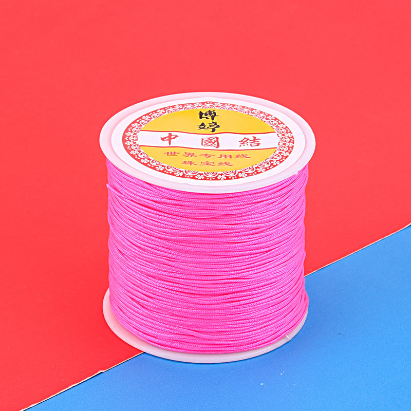 Polyamide Woven Thread，Used for DIY Jewelry（The diameter is 0.8mm/One roll is about 50 meters）