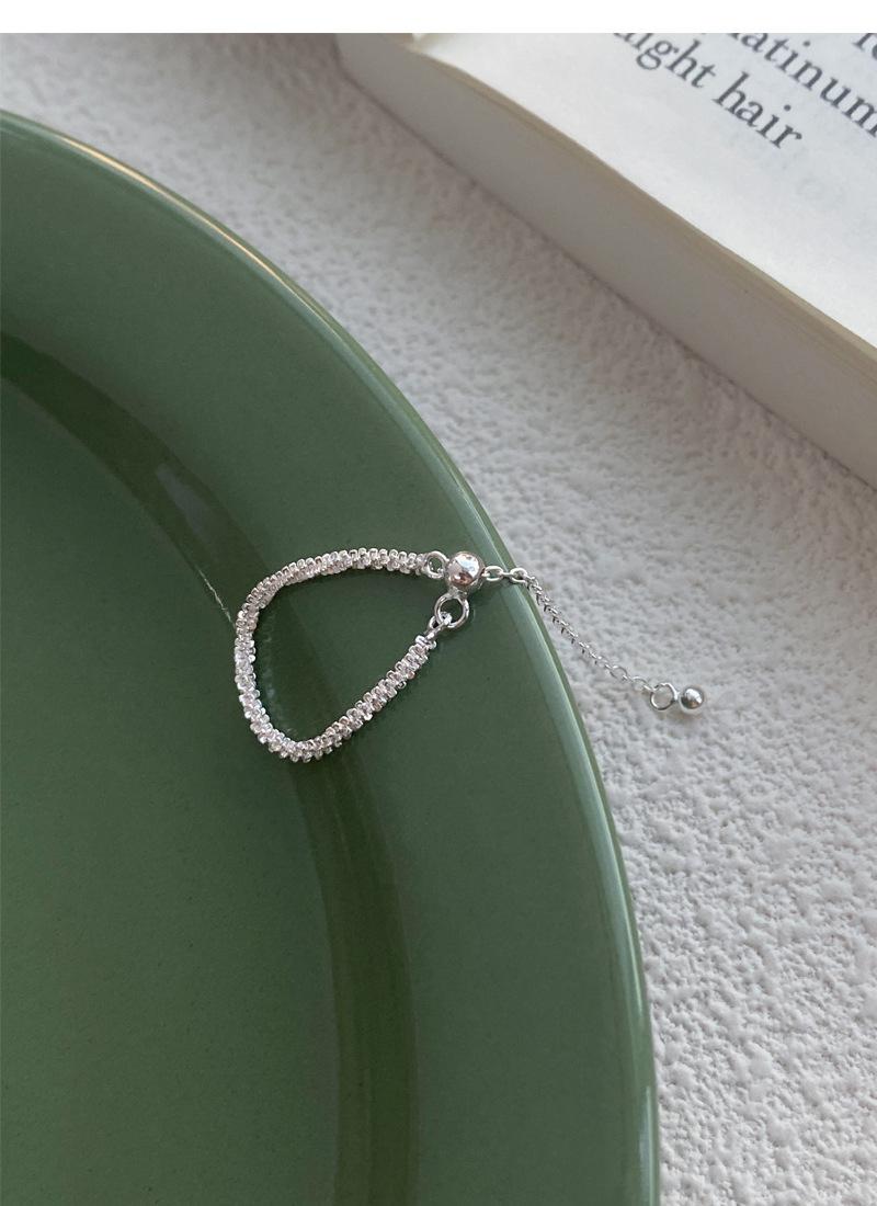 S925 Sterling Silver Sparkling Plain Band Stackable Ring for Women - 504(45%)