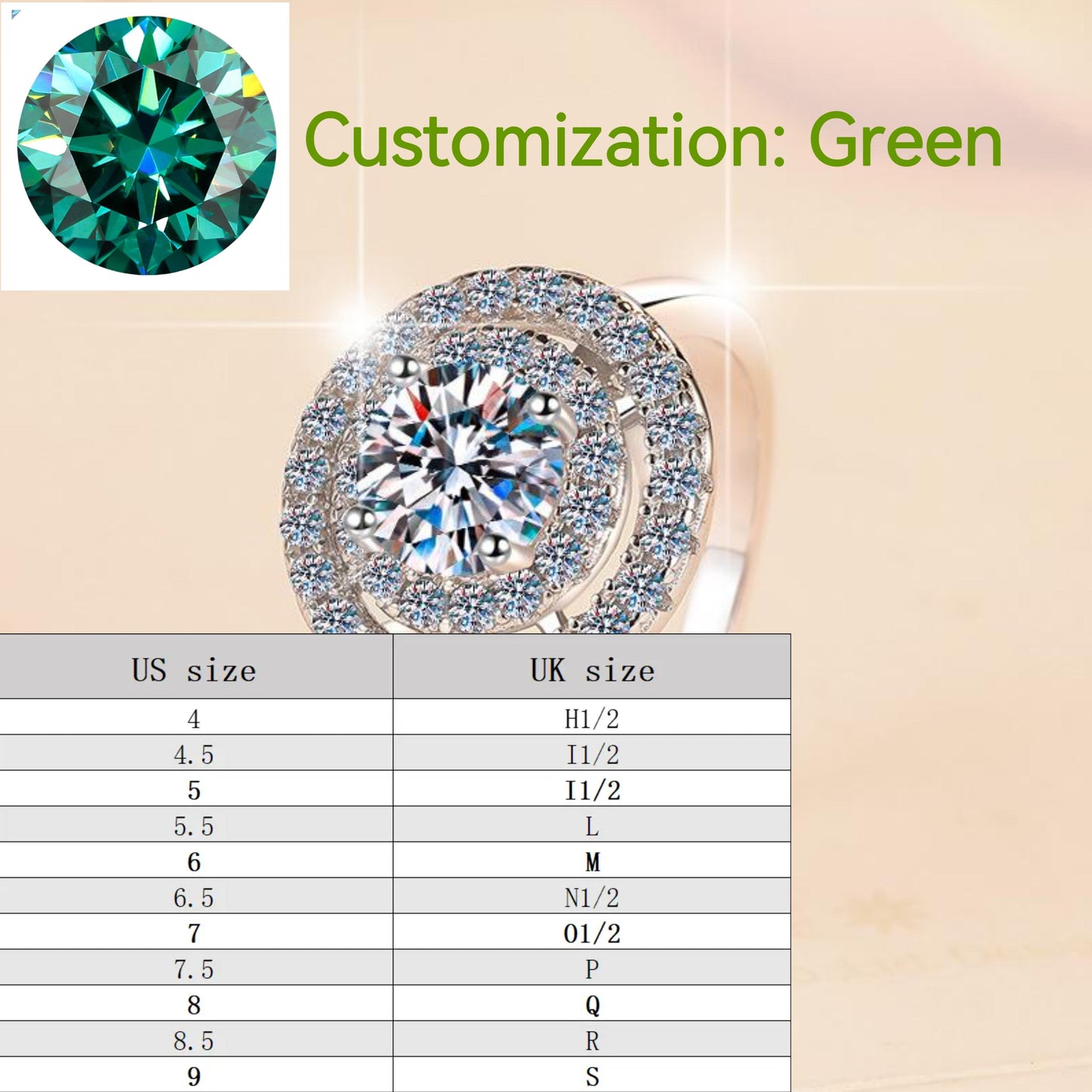 S925 Sterling Silver Ring Sunflower  Synthetic Moissanite fashion jewelry accessory woman girl promise ring-251(35%)