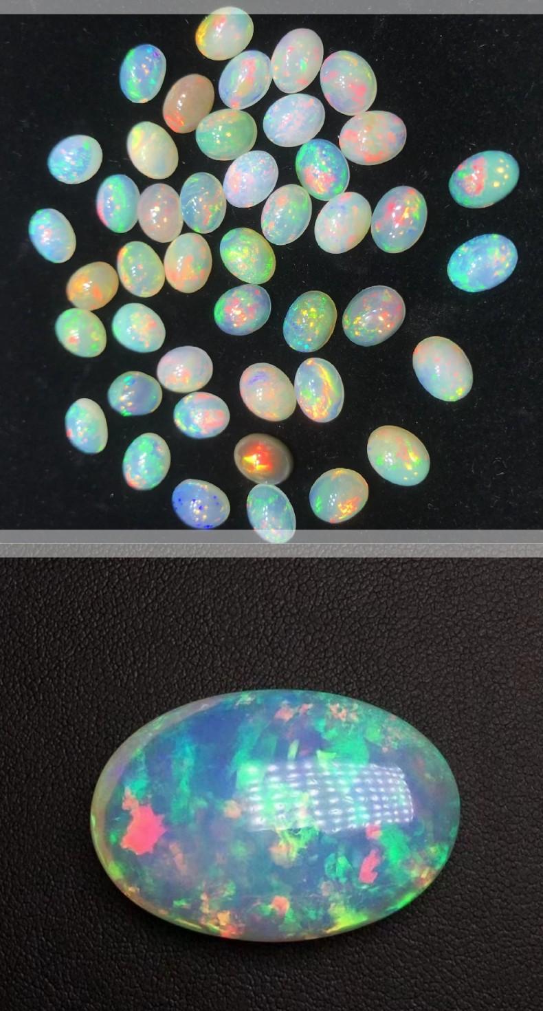 S925 Sterling Silver Opal Stone Ring-355(35%)