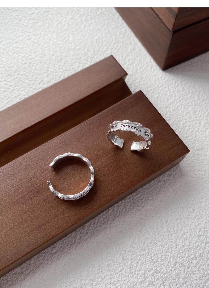 S925 Sterling Silver Articulated French Ring Open Ring -509(45%)