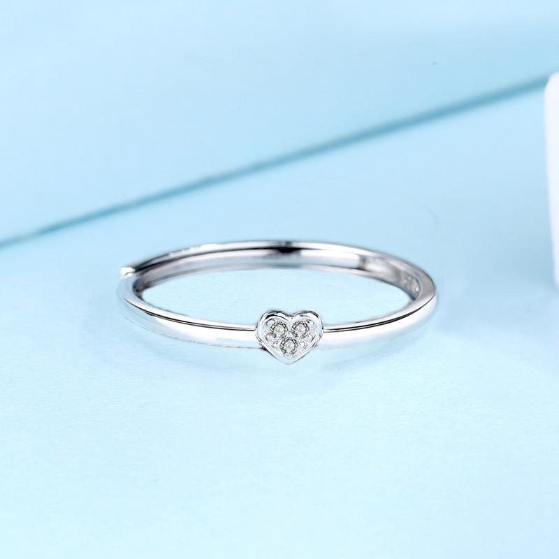 S925 Sterling Silver Four-leaf Clover Three-in-One  Adjustable Simple for Women Ring-632 leaf  ring(45%)