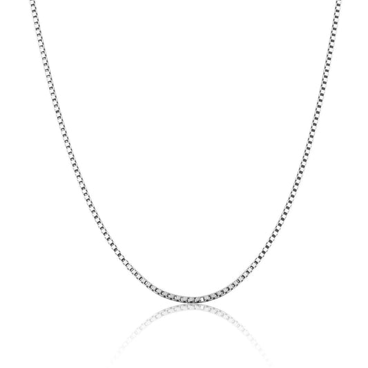 S925 Sterling Silver Box Chain birthday gift silver jewelry minimalist necklace pendant necklace-330(35%)