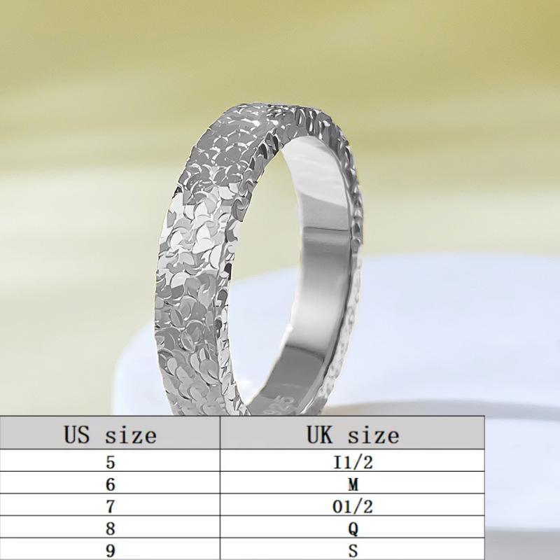 S925 Sterling Silver Crushed Ice Band Ring 6A Cubic Zirconia Ring fashion jewelry accessory woman girl promise ring-416(35%)