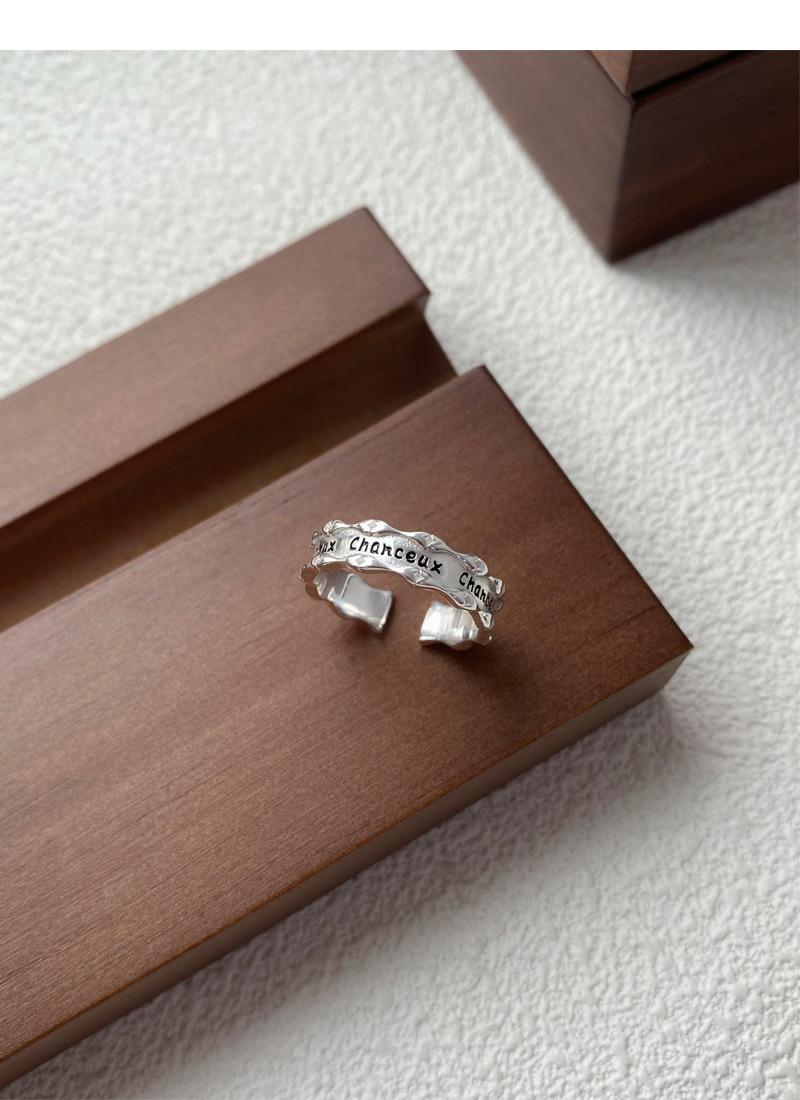 S925 Sterling Silver Articulated French Ring Open Ring -509(45%)