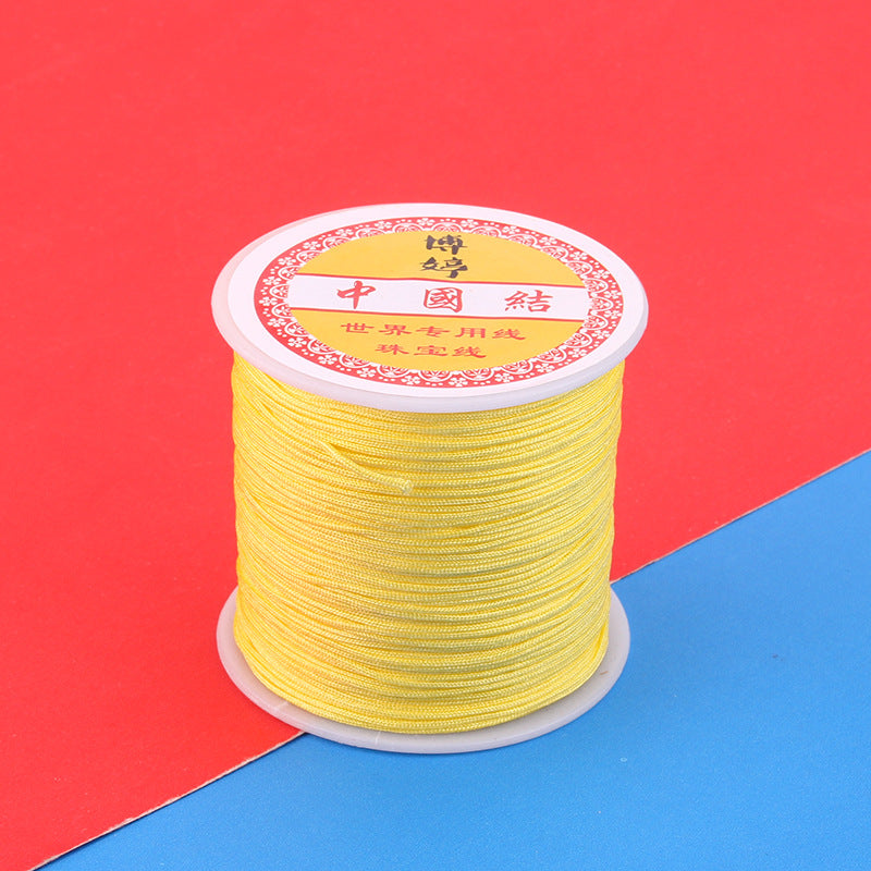 Polyamide Woven Thread，Used for DIY Jewelry（The diameter is 0.8mm/One roll is about 50 meters）