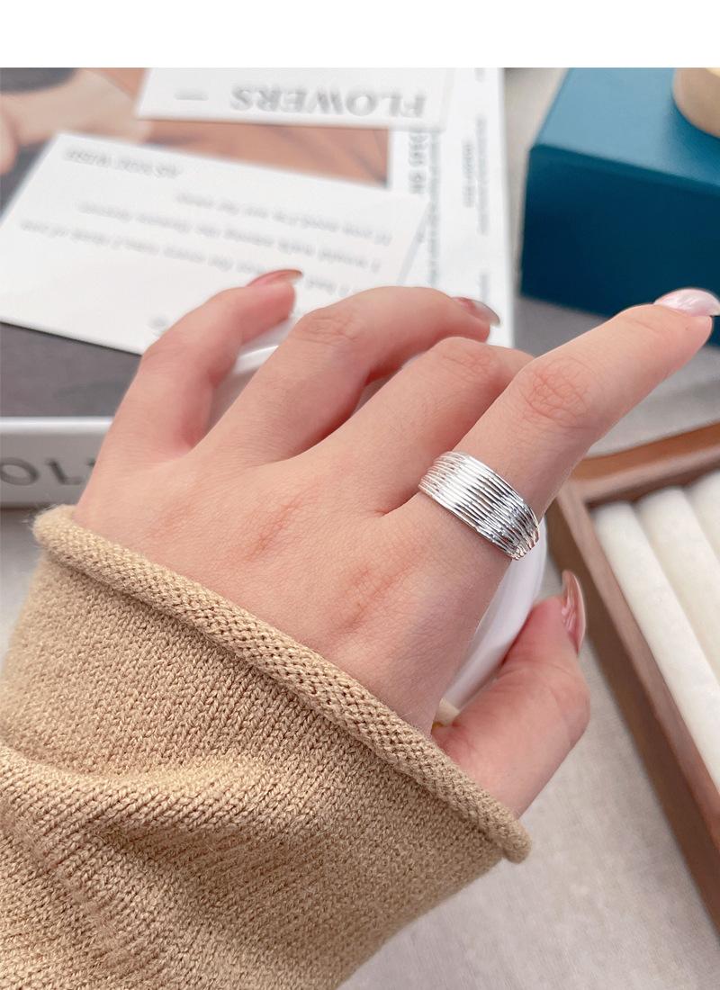 S925 Sterling Silver Multi-layer Ring Women's Open Ring-529(45%)