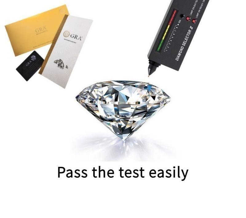 S925 Sterling Silver Synthetic Moissanite Halo Pendant birthday gift silver jewelry minimalist necklace pendant necklace(35%)