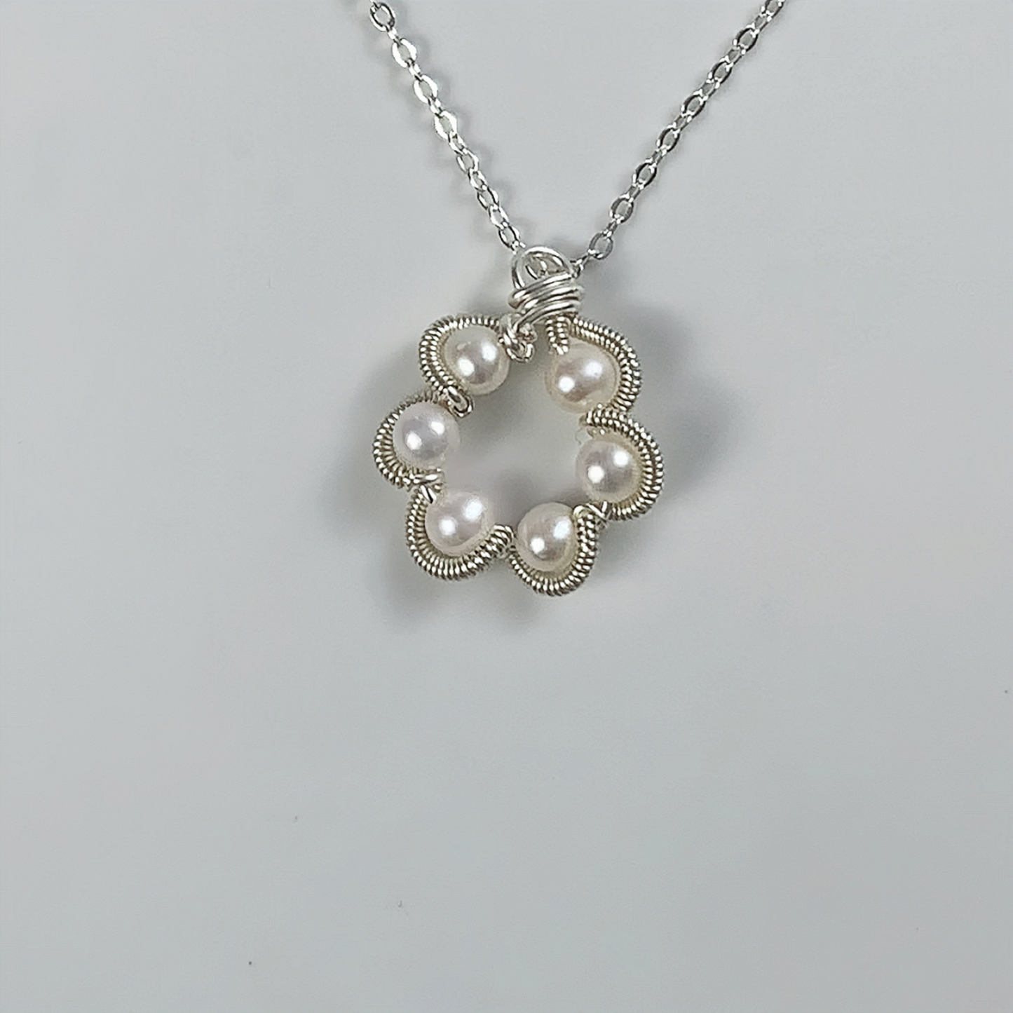 97. Original Hand-made Little Plum Blossom Pearl Necklace