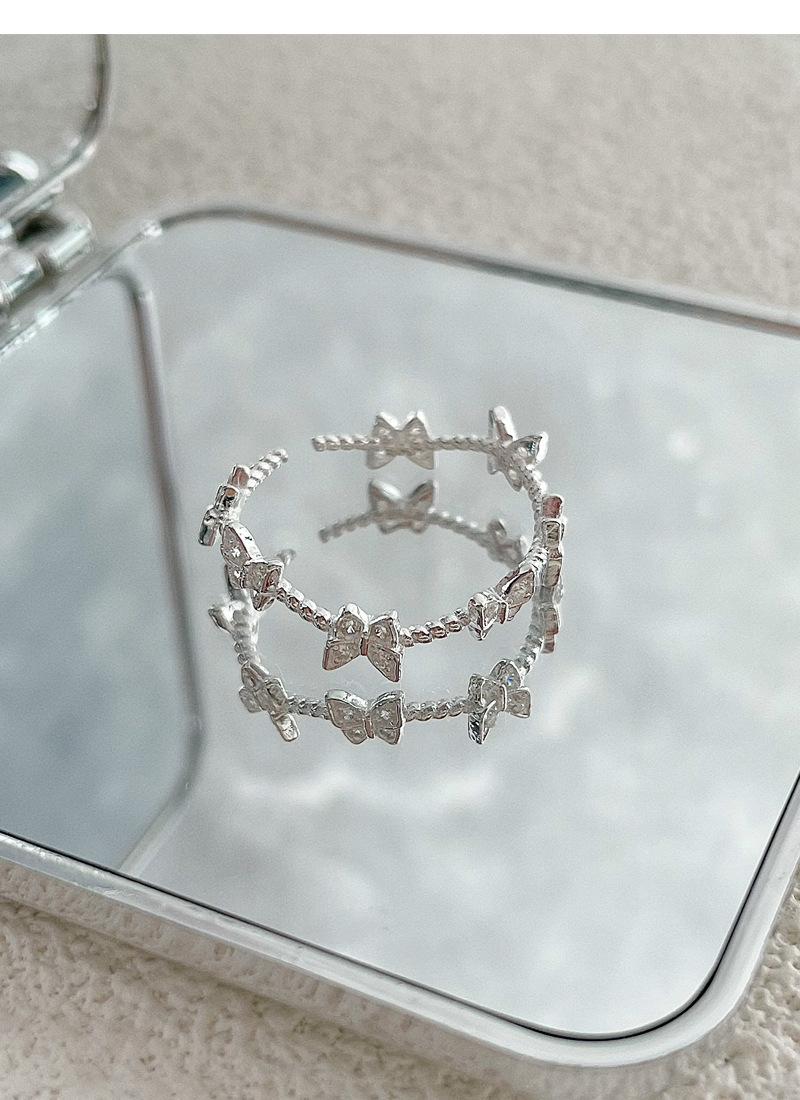 S925 Sterling Silver Three-Dimensional Butterfly Ring Women - 492(45%)