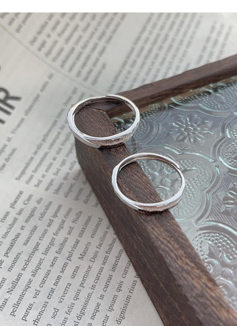 S925 Sterling Silver Mobius Plain Band Couple Rings Pair - 526 weddingring(45%)