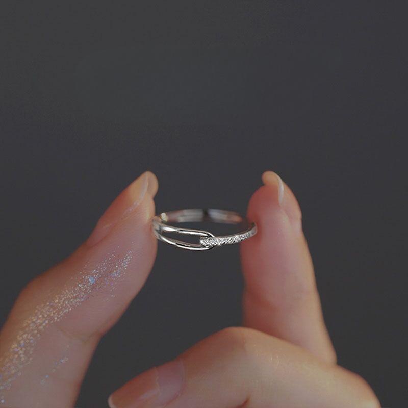 S925 Sterling Silver Rupert's Tears Ring for Women Matte Plain Band Ring -540(45%)