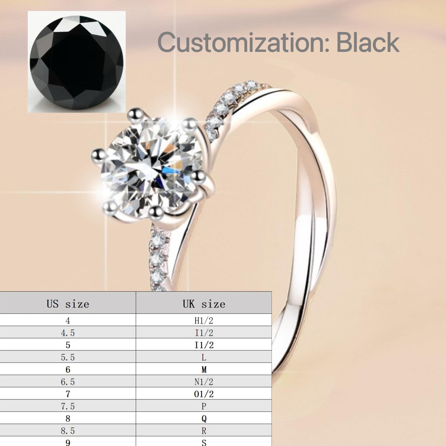 S925 Sterling Silver Love Interwoven Ring Synthetic Moissanite Ring fashion jewelry accessory woman girl promise ring-193(35%)