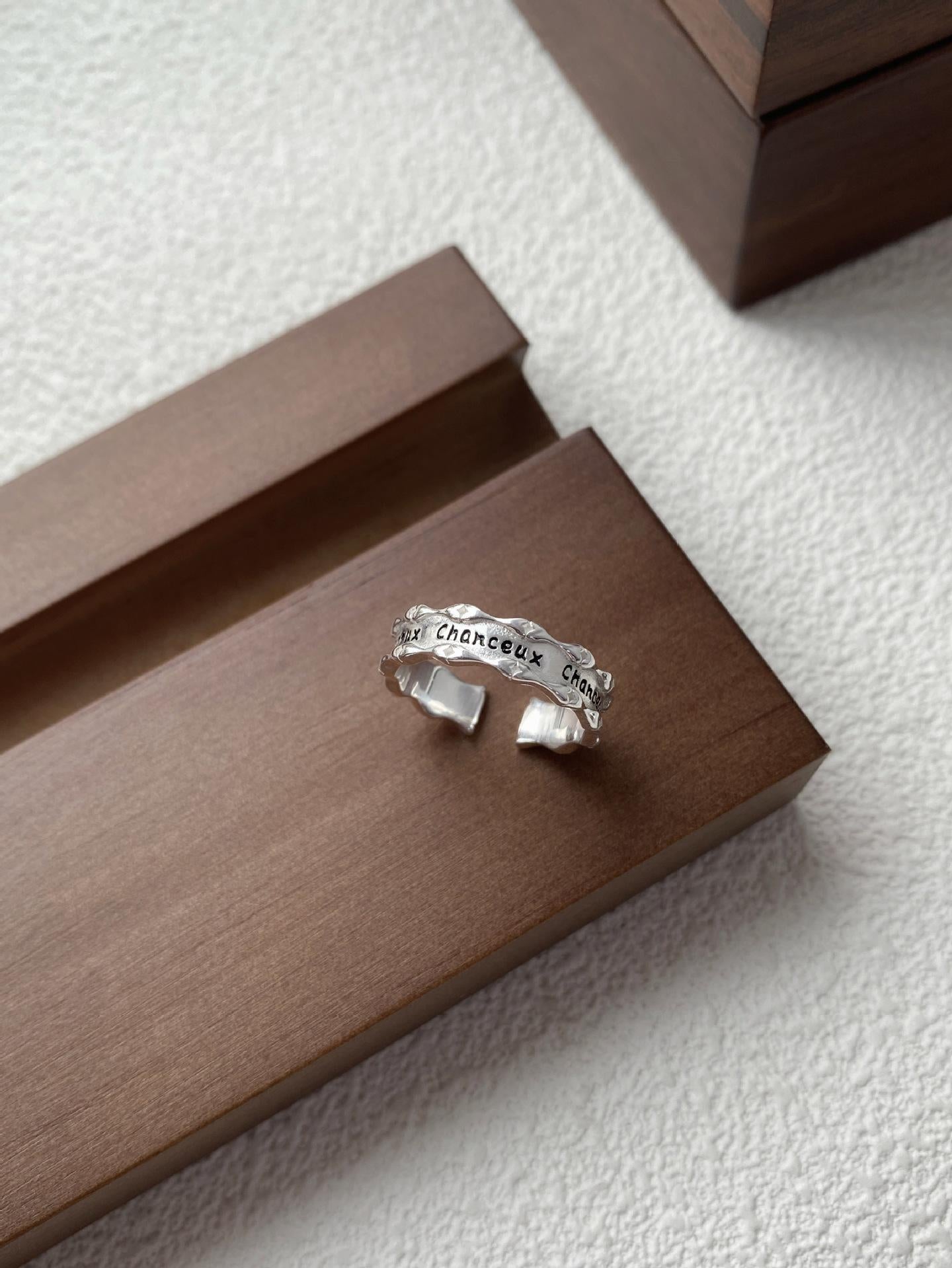 S925 Sterling Silver Articulated French Ring Open Ring -509(45%)