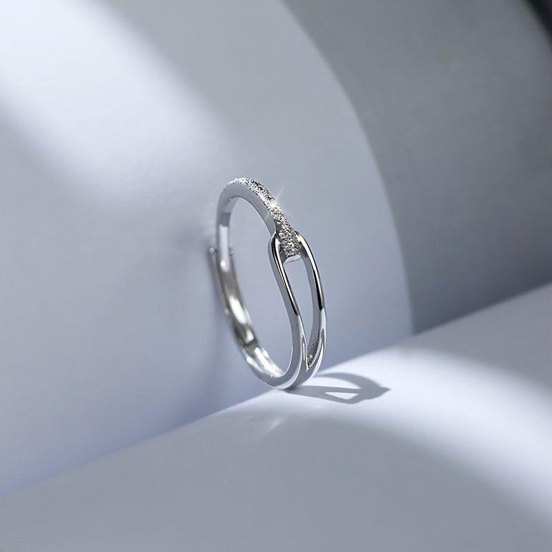 S925 Sterling Silver Rupert's Tears Ring for Women Matte Plain Band Ring -540(45%)