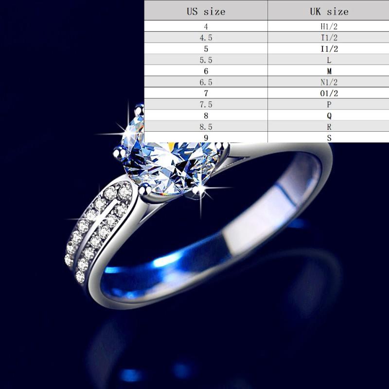 S925 Sterling Silver Star Queen Ring Synthetic Moissanite Ring fashion jewelry accessory woman girl promise ring-179(35%)