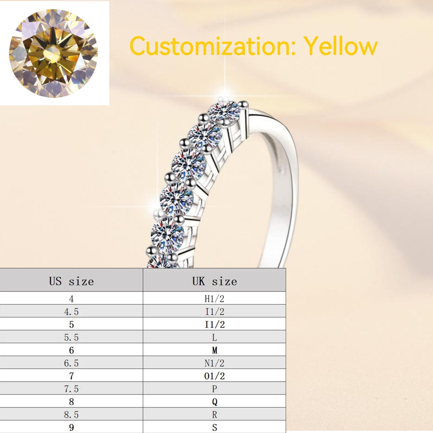 S925 Sterling Silver Synthetic Moissanite Seven Star Ring Crown Ring fashion jewelry accessory woman girl promise ring-206(35%)