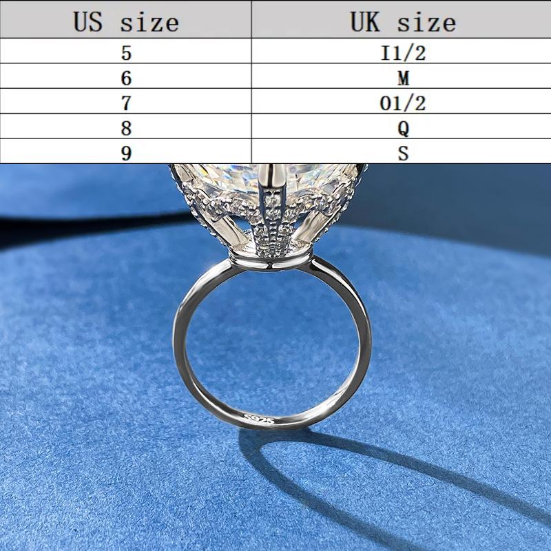 S925 Sterling Silver Radian Cut High Carbon Ring 15*15 8A Cubic Zirconia Ring fashion jewelry accessory woman girl promise ring-396(35%)