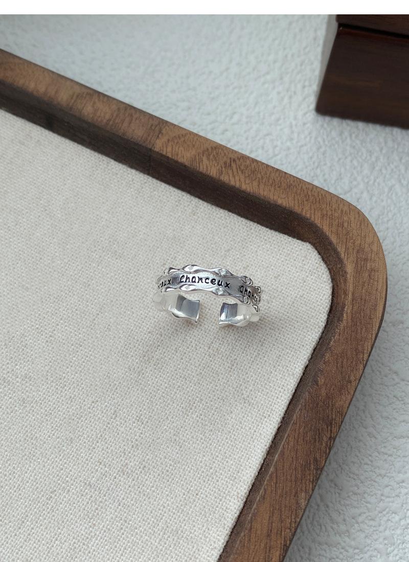 S925 Sterling Silver Articulated French Ring Open Ring -509(45%)