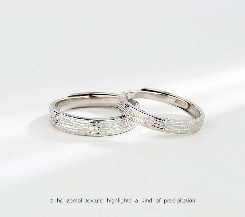 S925 Sterling Silver Couple Rings Pair Ring - 558 weddingring(45%)