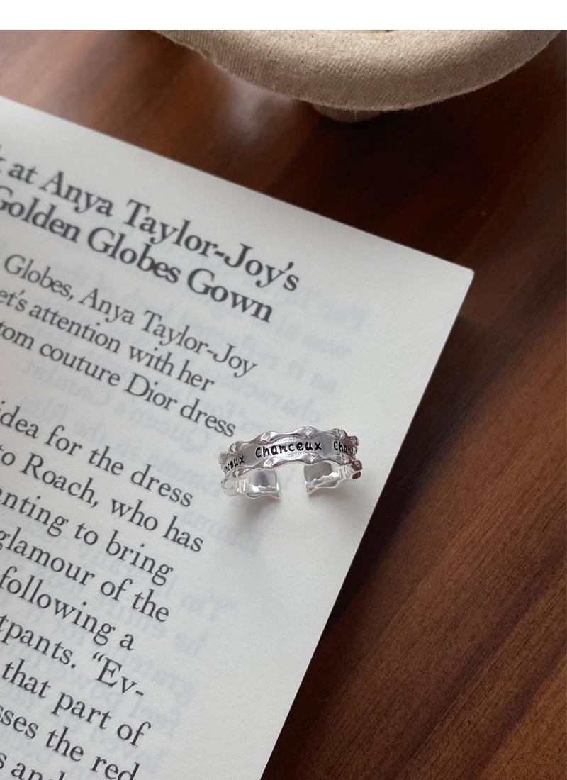 S925 Sterling Silver Articulated French Ring Open Ring -509(45%)