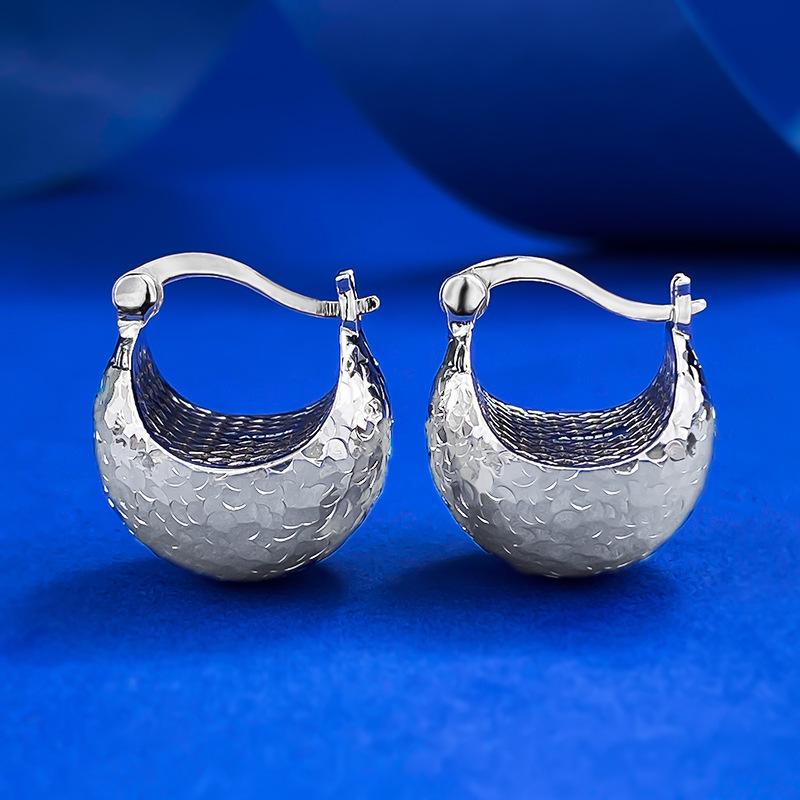 S925 Sterling Silver Ice Crushing Ball Lamp Earrings Daily Life Earrings Springtok(35%)-620