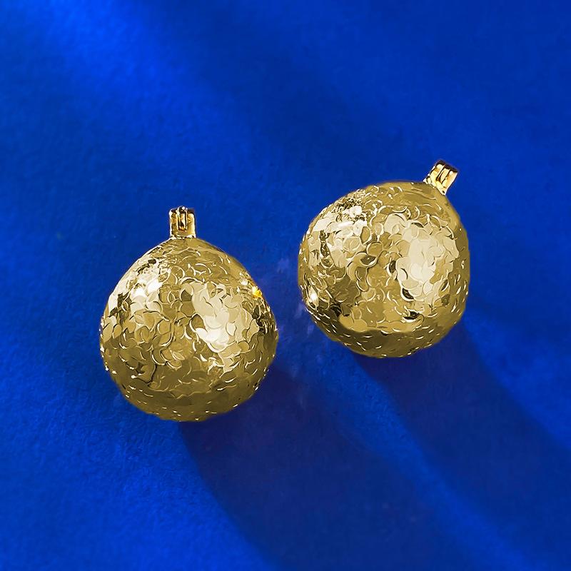 S925 Sterling Silver Ice Crushing Ball Lamp Earrings Daily Life Earrings Springtok(35%)-620