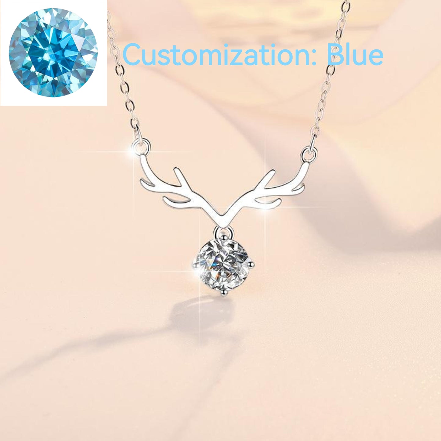 S925 Sterling Silver Holiday Pendant Synthetic Moissanite Pendant birthday gift silver jewelry minimalist necklace pendant necklace-328(35%)
