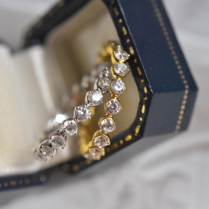 S925 Sterling Silver Full Band Simple Row Ring-115(45%)