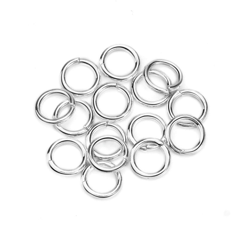 925 Sterling Silver Open/Close Jump Rings for Jewelry DIY (10 pcs)