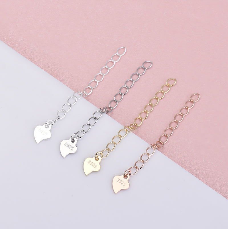 S925 Sterling Silver Tail Chain Extension Chain for Adjusting Necklace Length