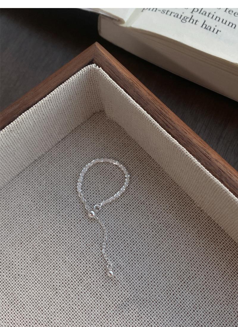 S925 Sterling Silver Sparkling Plain Band Stackable Ring for Women - 504(45%)