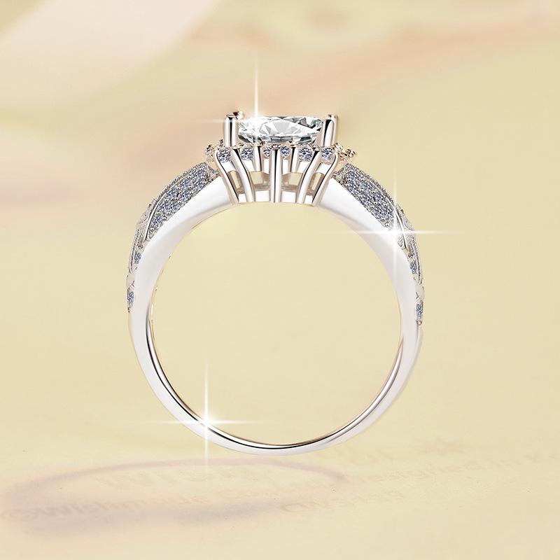 8A Cubic Zirconia S925 Sterling Silver Big Radiant Rectangular Ring 3Carat-446(25%)